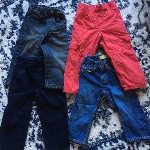 4 pairs 2t boys pants Gymboree Old Navy